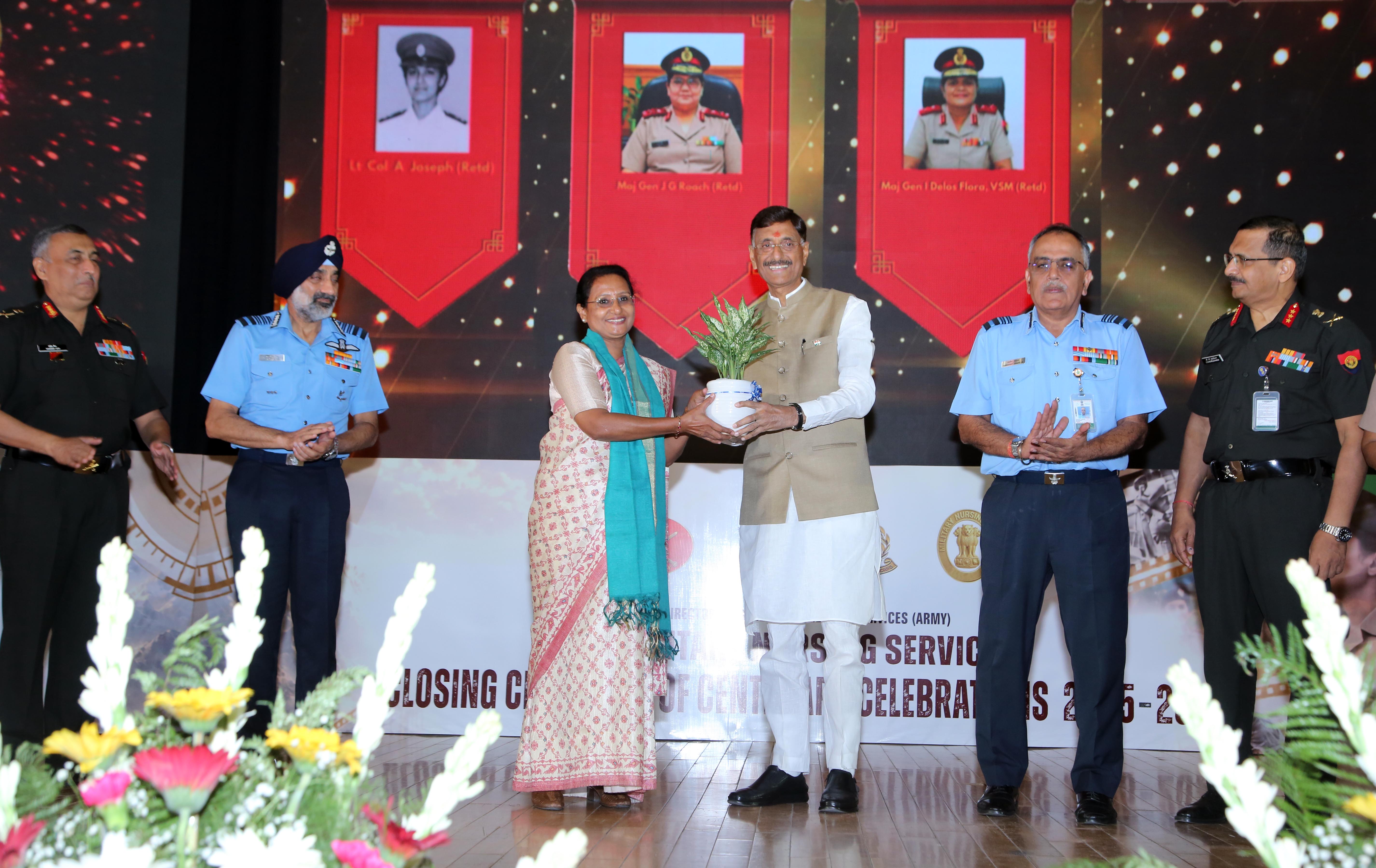 State Defence Minister Sanjay Seth Attends Closing Ceremony of Military Nursing Service Centenary Celebrations